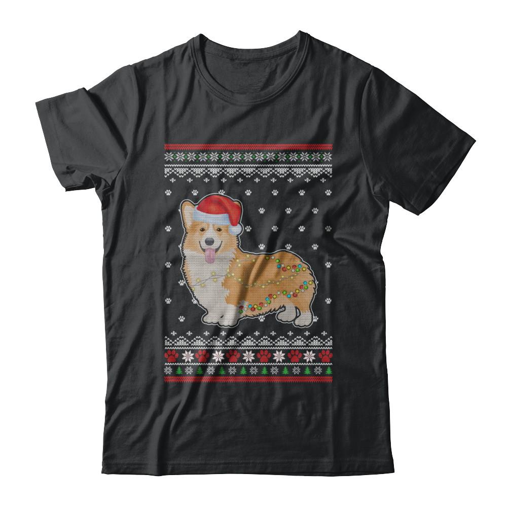 Corgi Christmas Ugly Sweater Lights Dog Xmas Gift