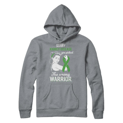 Sorry Kidney Disease You Picked The Wrong Warrior Kidney Disease-T-Shirt & Hoodie-Pullover Hoodie-Light Steel