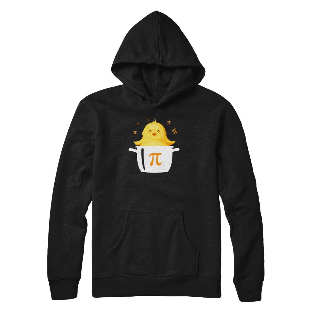 Funny Chicken Pot Pie Chicken Pot Happy Pi Day-T-Shirt & Hoodie-Pullover Hoodie-Black