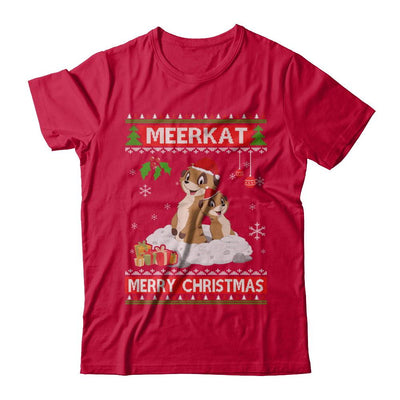 Meerkat Xmas Pajama Ugly Christmas Sweater-T-Shirt & Sweatshirt-Classic T-Shirt-Red