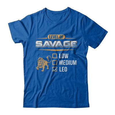 Level Of Savage Leo-T-Shirt & Hoodie-Premium T-Shirt-Royal