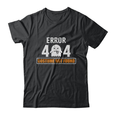 Funny Halloween Error 404 Costume Not Found-T-Shirt & Hoodie-Classic T-Shirt-Black