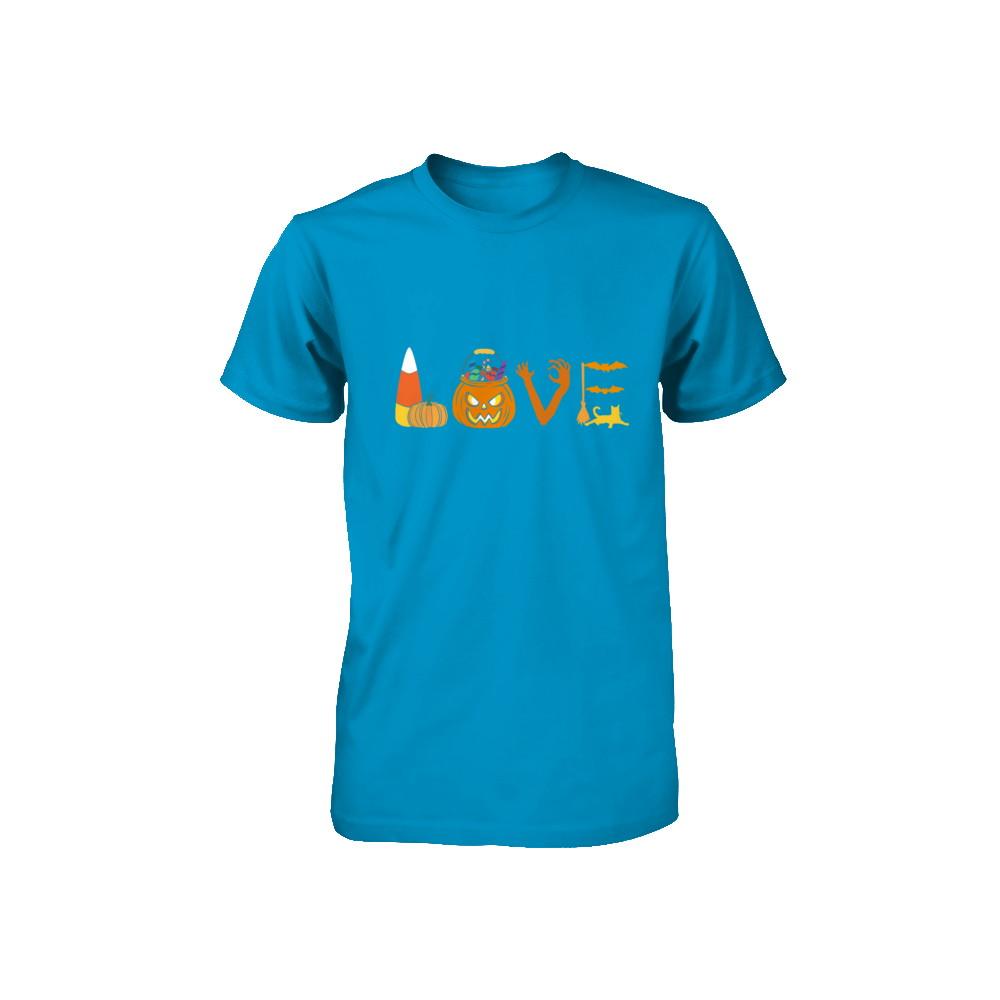 I Love Candy Funny Candy Corn Halloween Gift Youth-Youth Shirt-