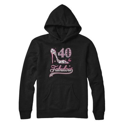 40 And Fabulous 40 Years Old 1981 40th Birthday Gift-T-Shirt & Hoodie-Pullover Hoodie-Black