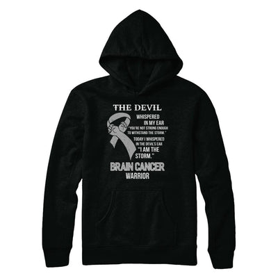 I Am The Storm Support Brain Cancer Warrior Gift-T-Shirt & Hoodie-Pullover Hoodie-Black