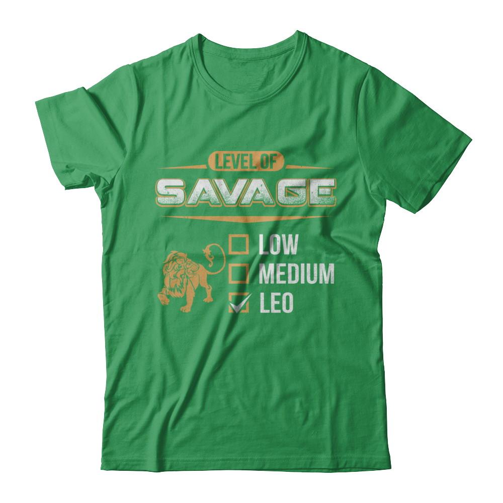 Level Of Savage Leo-T-Shirt & Hoodie-Premium T-Shirt-Kelly Green