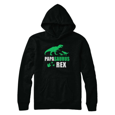 Grandpasaurus Papa Saurus Dinosaur T-Rex-T-Shirt & Hoodie-Pullover Hoodie-Black
