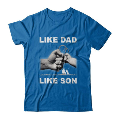 Like Dad Like Son Fishing Fish Fathers Day-T-Shirt & Hoodie-Classic T-Shirt-Royal