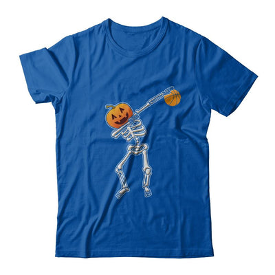 Halloween Dabbing Skeleton Basketball-T-Shirt & Hoodie-Premium T-Shirt-Royal