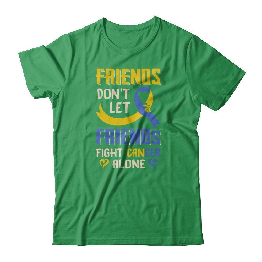 Friends Don't Let Friends Fight Cancer Alone Down Syndrome Awareness-T-Shirt & Tank Top-Premium T-Shirt-Kelly Green