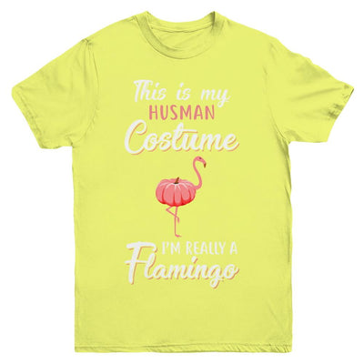This Is My Human Costume I'm Really A Flamingo Halloween Youth-Youth Shirt-Youth T-Shirt-Daisy