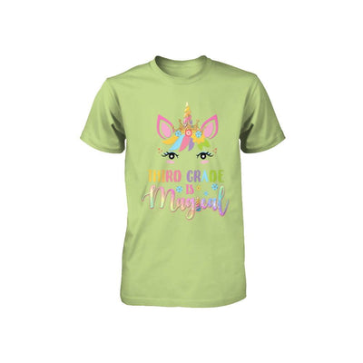 Third Grade is magical Unicorn Back to School 3rd Grade Youth-Youth Shirt-Toddler T-Shirt-Key Lime