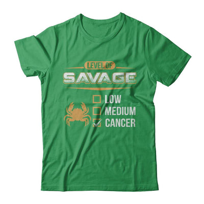 Level Of Savage Cancer-T-Shirt & Hoodie-Premium T-Shirt-Kelly Green