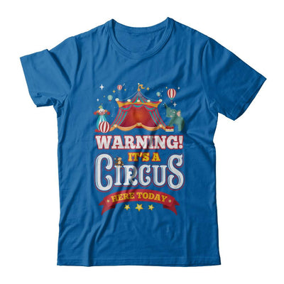 Circus Carnival Warning Birthday Children Party-T-Shirt & Hoodie-Classic T-Shirt-Royal
