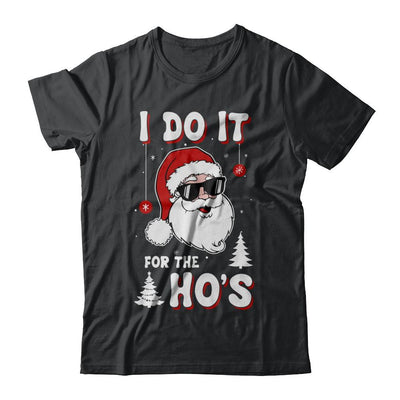 Funny Christmas Santa Ho Gift Cute Xmas Santa Naughty-T-Shirt & Sweatshirt-Classic T-Shirt-Black