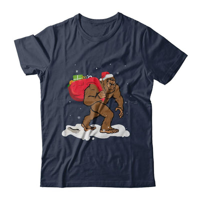 Bigfoot Santa Christmas Boys Men Sasquatch Xmas Gift-T-Shirt & Sweatshirt-Classic T-Shirt-Navy