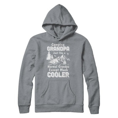 Camping Grandpa Except Much Cooler-T-Shirt & Hoodie-Pullover Hoodie-Light Steel