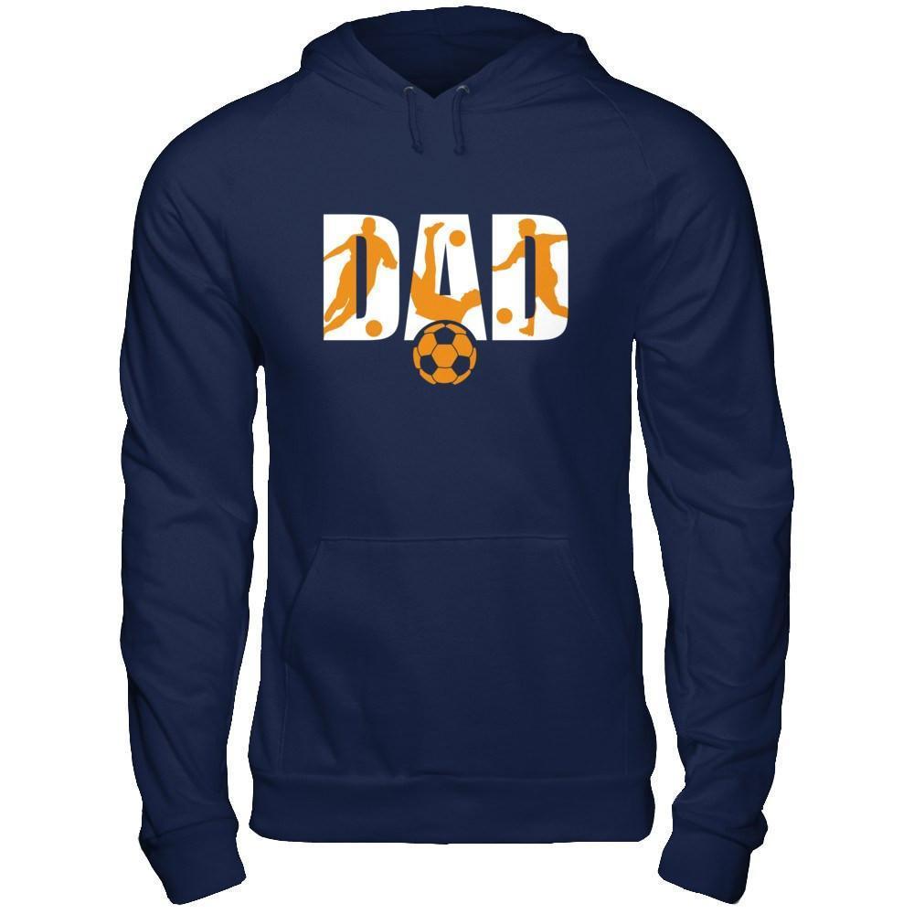 Soccer Dad Father's Day-T-Shirt & Hoodie-Pullover Hoodie-Navy