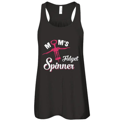 Mom's Fidget Spinner Wine Lover-T-Shirt & Tank Top-Women's Flowy Racerback Tank-Black