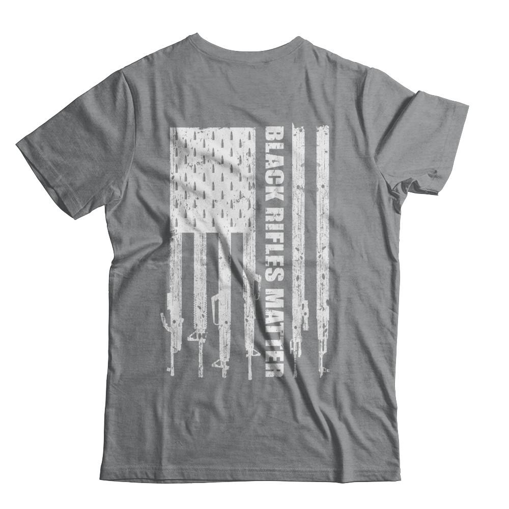 Black Rifles Matter 2nd Amendment Ar15-T-Shirt & Hoodie-Classic T-Shirt-Sport Grey