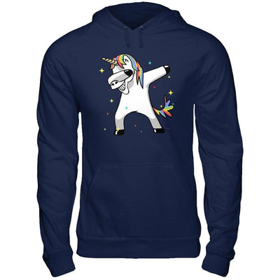 Funny Unicorn Dabbing-T-Shirt & Hoodie-Pullover Hoodie-Navy