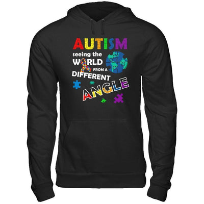Autism Seeing The World Differently Angel-T-Shirt & Hoodie-Pullover Hoodie-Black