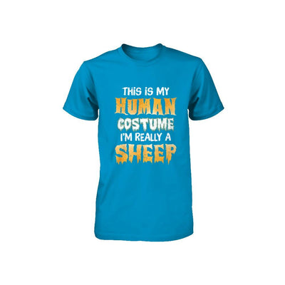 This Is My Human Costume Sheep Halloween Youth-Youth Shirt-