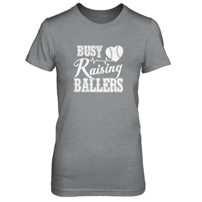 Busy Raising Ballers Baseball-T-Shirt & Tank Top-Women's T-Shirt-Sport Grey