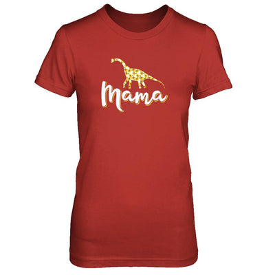 Sunflower Mama Saurus Dinosaur Mothers Day Gift-T-Shirt & Tank Top-Women's T-Shirt-Red