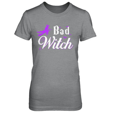 Bad Witch Halloween-T-Shirt & Hoodie-Women's T-Shirt-Sport Grey