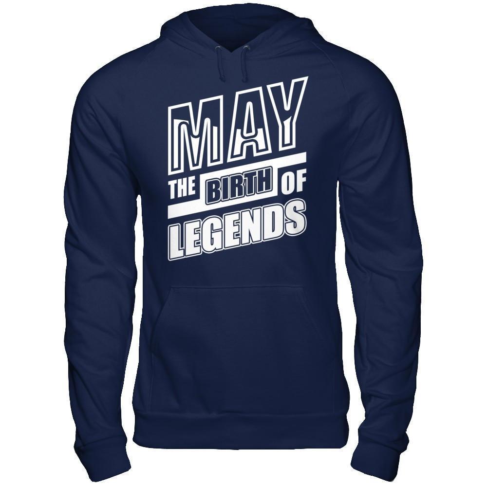 May The Birth Of Legends-T-Shirt & Hoodie-Pullover Hoodie-Navy