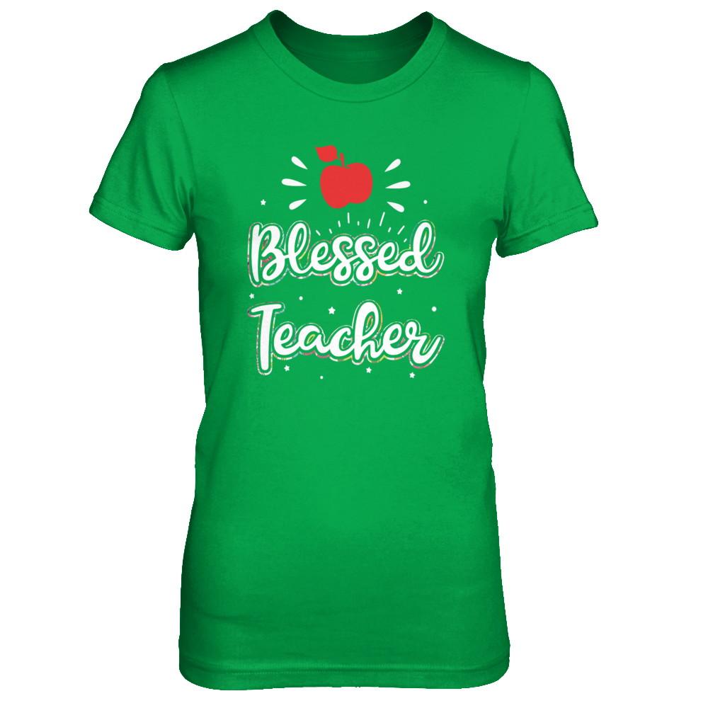 Blessed Teacher Gift-T-Shirt & Hoodie-Women's T-Shirt-Irish Green
