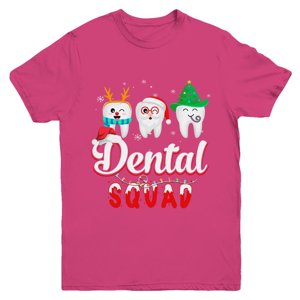 Dental Squad Tooth Christmas Dental Assistant Gifts Youth-Youth Shirt-Youth T-Shirt-Heliconia