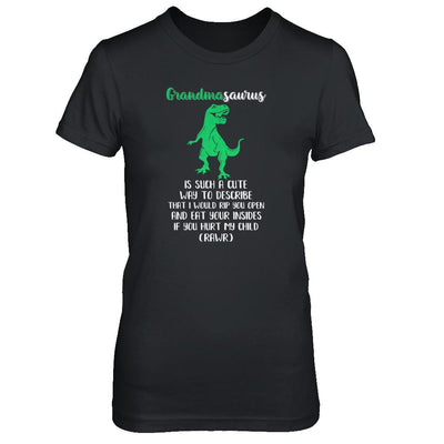 Grandmasaurus Saurus Is Such A Cute Way To Describe Grandma Gift-T-Shirt & Tank Top-Women's T-Shirt-Black