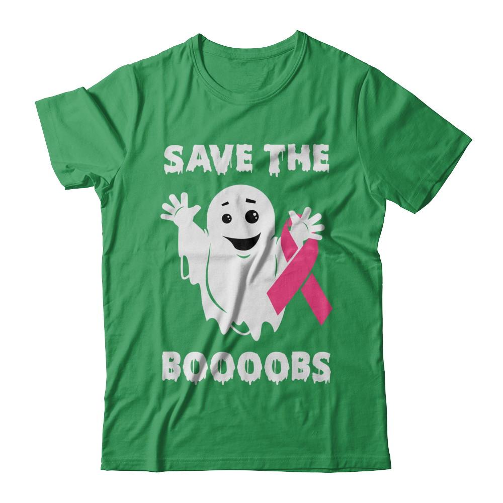 Halloween Save The Boobs Breast Cancer Awareness-T-Shirt & Hoodie-Premium T-Shirt-Kelly Green