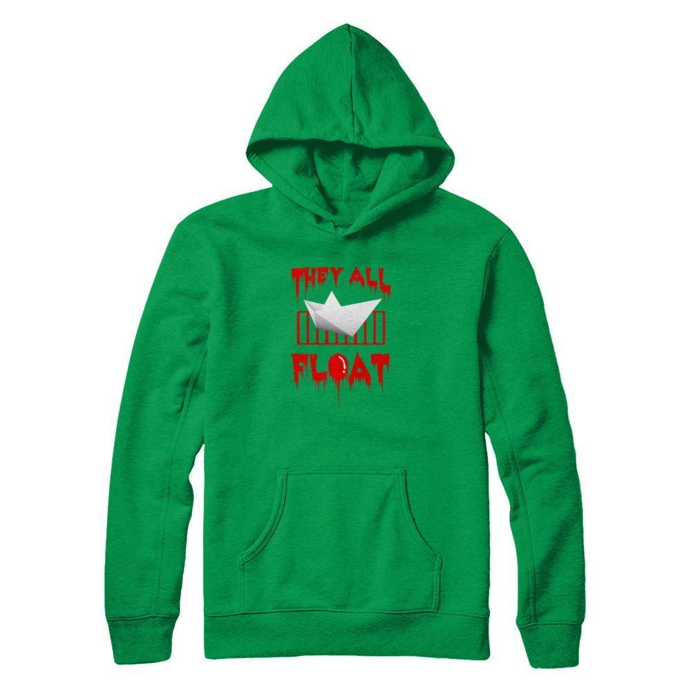 They All Float Horror Halloween Blood-T-Shirt & Tank Top-Pullover Hoodie-Irish Green