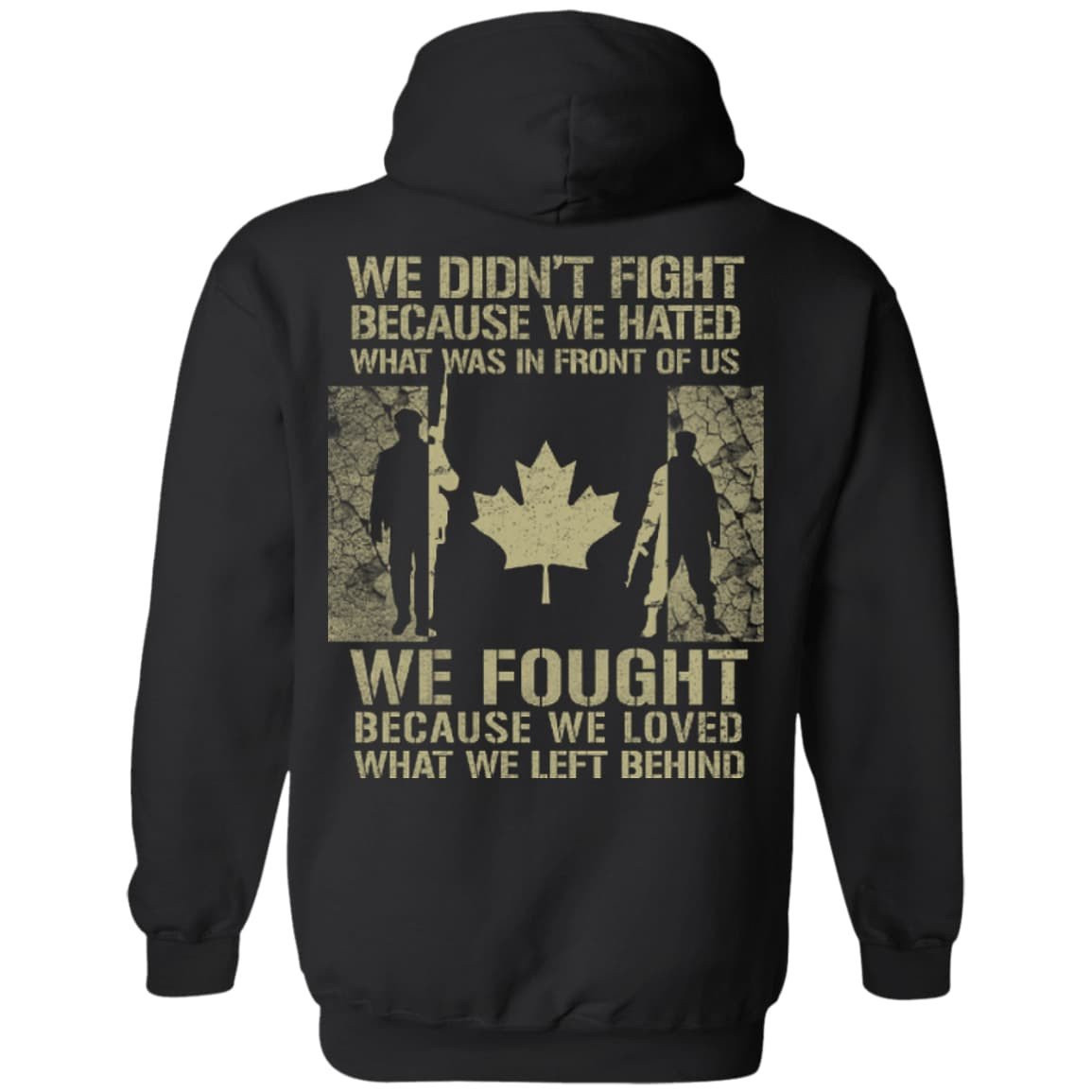 Canada Veteran Affairs-T-Shirt & Hoodie-Pullover Hoodie-Black