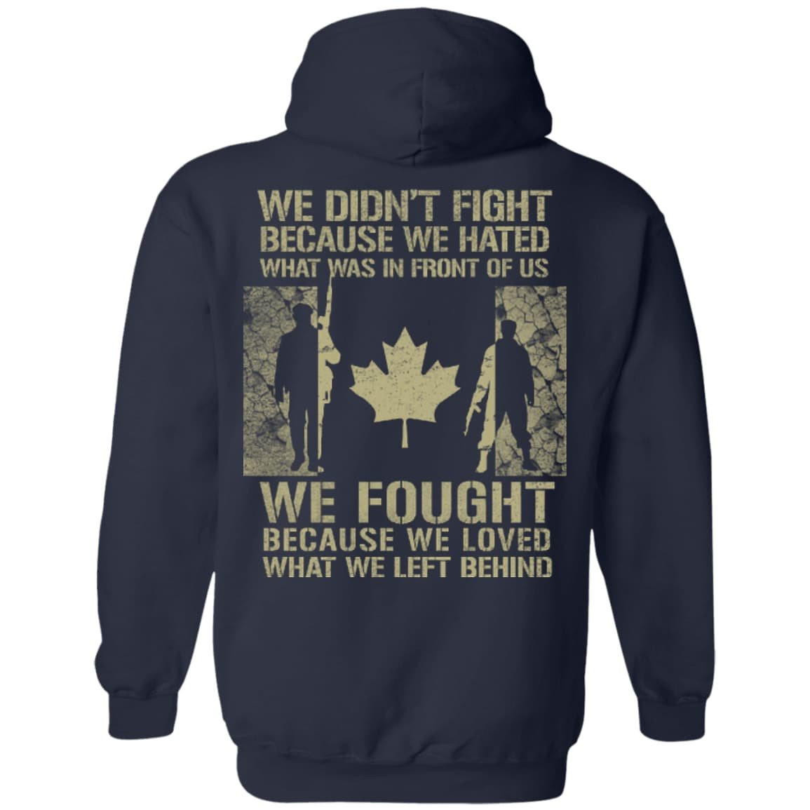 Canada Veteran Affairs-T-Shirt & Hoodie-Pullover Hoodie-Navy