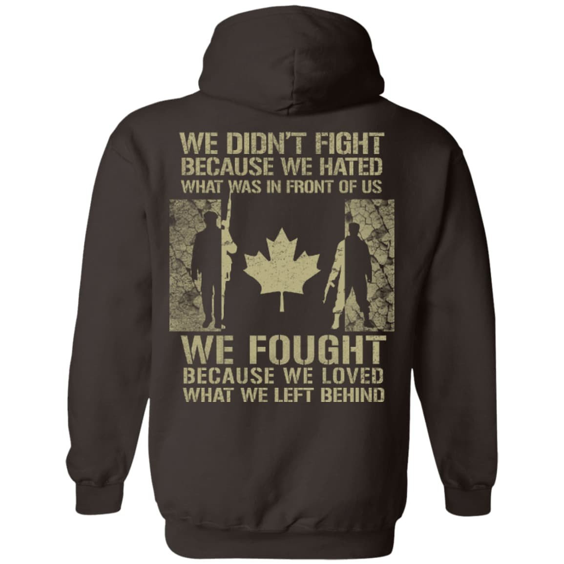 Canada Veteran Affairs-T-Shirt & Hoodie-Pullover Hoodie-Dark Chocolate