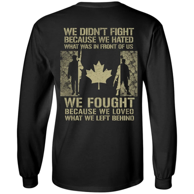 Canada Veteran Affairs-T-Shirt & Hoodie-Long Sleeve T-Shirt-Black