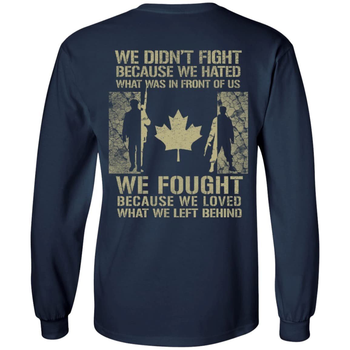 Canada Veteran Affairs-T-Shirt & Hoodie-Long Sleeve T-Shirt-Navy