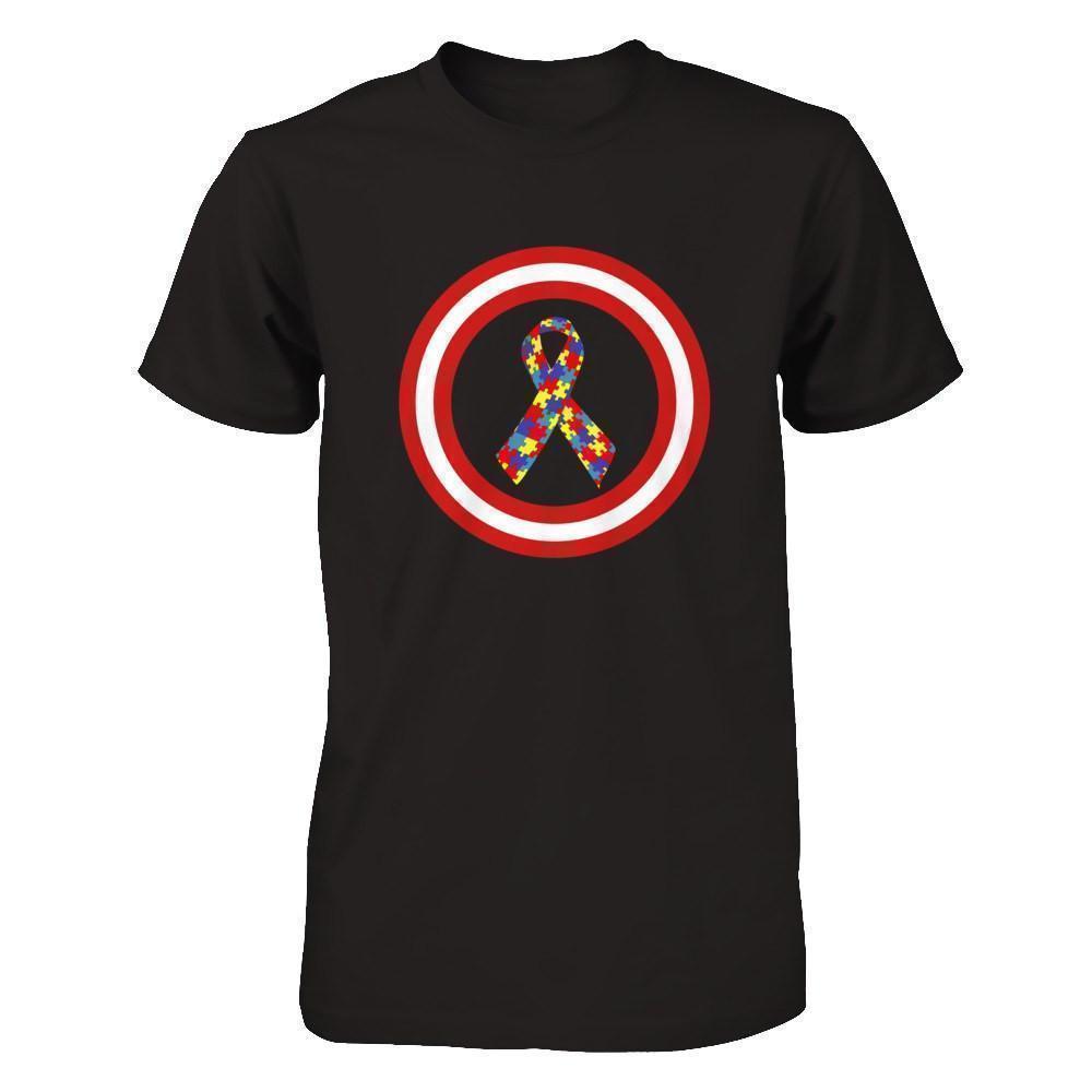 Captain Autism Awareness-T-Shirt & Hoodie-Premium T-Shirt-Black