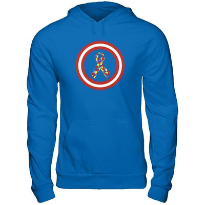Captain Autism Awareness-T-Shirt & Hoodie-Pullover Hoodie-Royal
