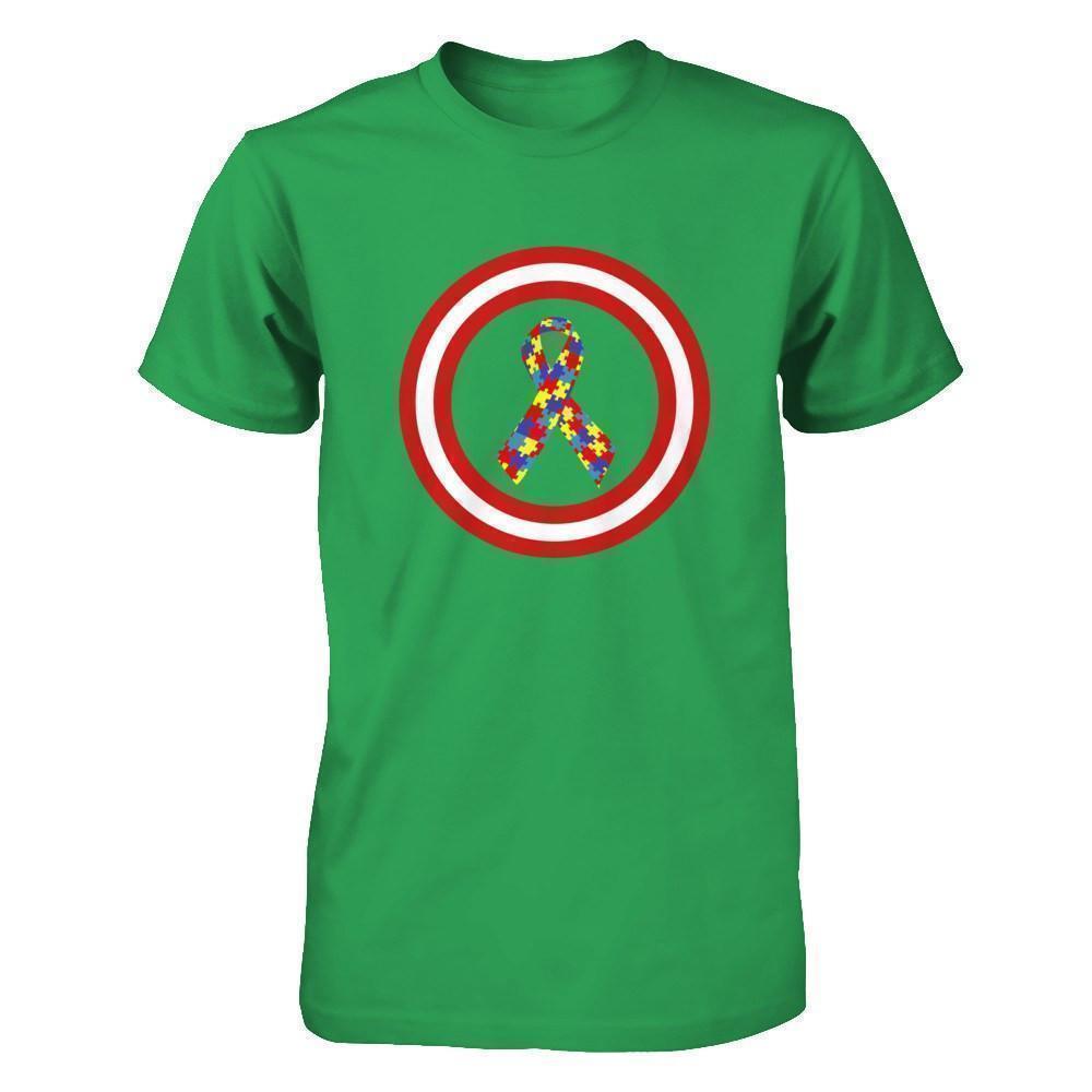 Captain Autism Awareness-T-Shirt & Hoodie-Premium T-Shirt-Kelly Green