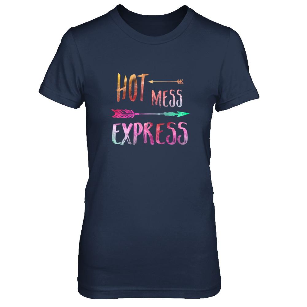 Hot Mess Express-T-Shirt & Tank Top-Women's T-Shirt-Navy