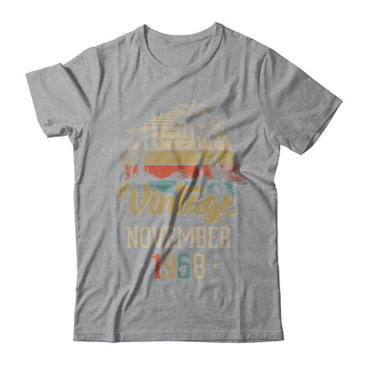 Retro Classic Vintage November 1958 63th Birthday Gift-T-Shirt & Hoodie-Classic T-Shirt-Sport Grey
