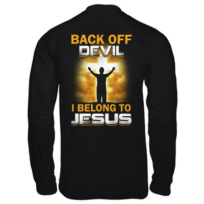 Back Off Devil I Belong To Jesus Christian-T-Shirt & Hoodie-Long Sleeve T-Shirt-Black