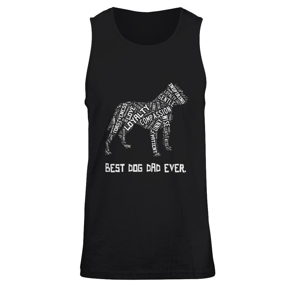 Best Dog Dad Ever Pitbull Lovers-T-Shirt & Hoodie-Unisex Tank-Black