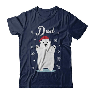 Dad Bear Christmas Santa Pajamas-T-Shirt & Sweatshirt-Classic T-Shirt-Navy