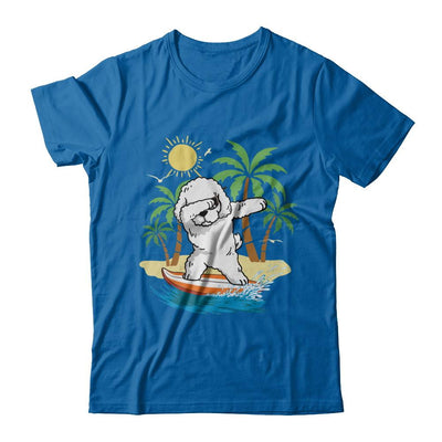Summer Vacation Dabbing Poodle Surfing Surfboard Gift-T-Shirt & Hoodie-Classic T-Shirt-Royal